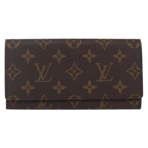 AUTHENTIC LOUIS VUITTON Monogram Porte Yen 3 Credit Long Wallet bst288-120625